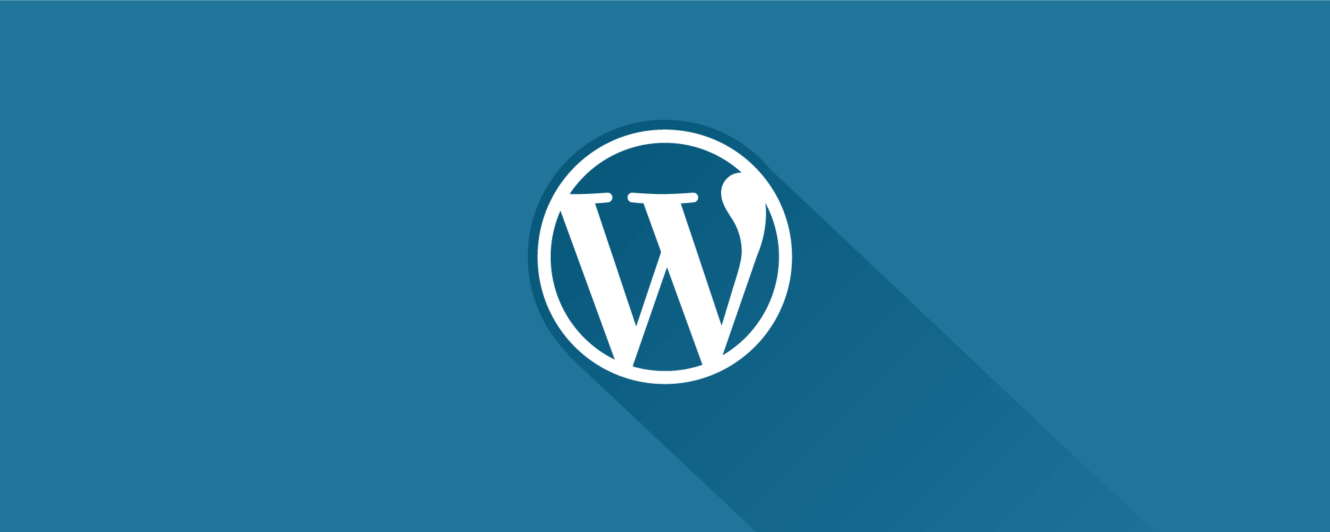 WordPress Logo with long shadow.