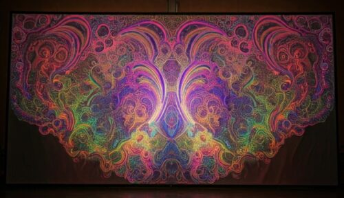 Psychedelic Rainbow Picture