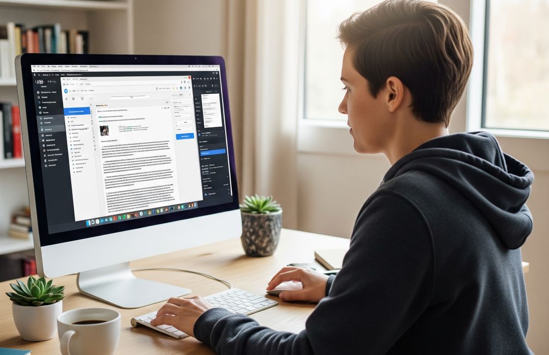 Someone creating a WordPress Post or adding a Page.